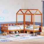 Kinderbedset Met Huisje Massief Grenenhout