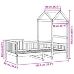 Slaapbank Met Bedhuis Massief Grenenhout