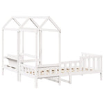 Kinderbed Met Bank En Huisje Massief Grenenhout