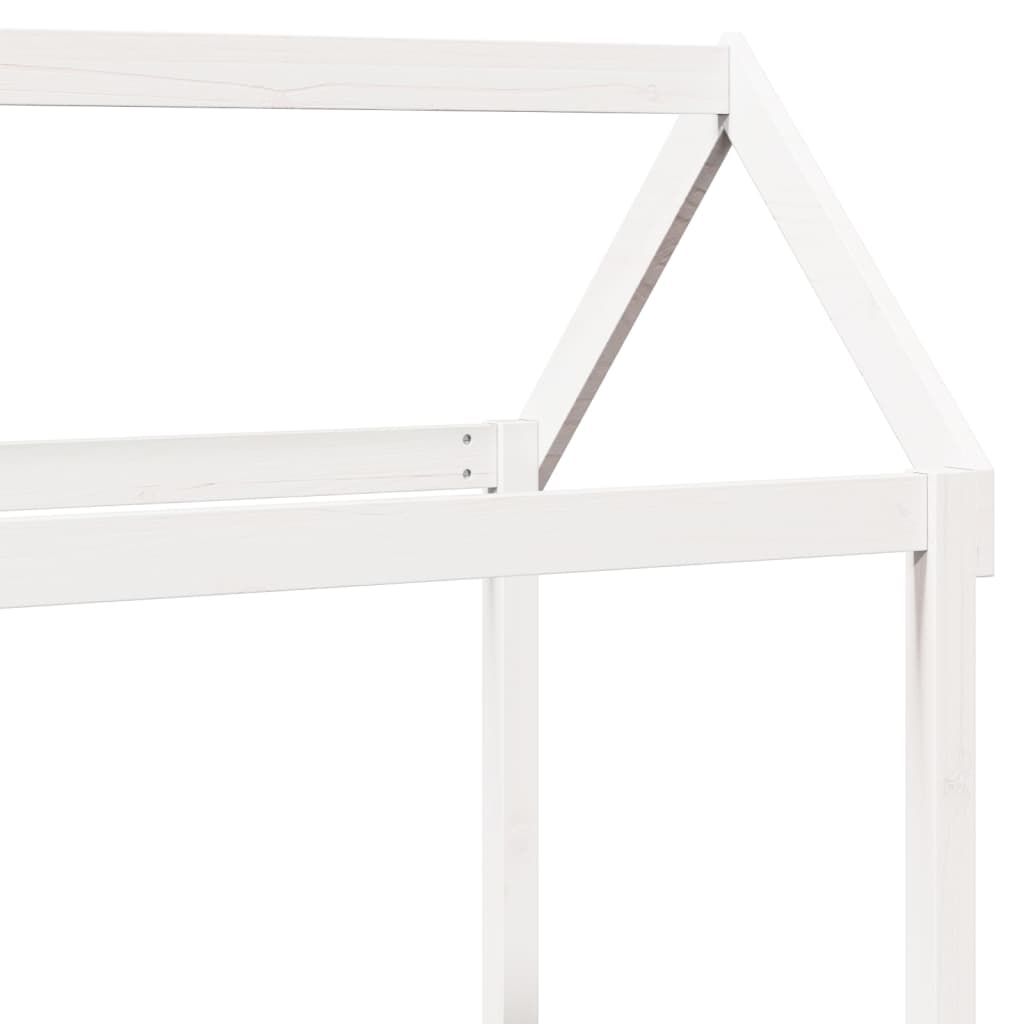 Kinderbed Met Bank En Huisje Massief Grenenhout