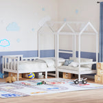 Kinderbed Met Bank En Huisje Massief Grenenhout
