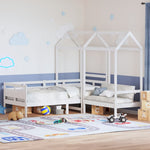 Kinderbed Met Bank En Huisje Massief Grenenhout