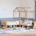 Kinderbed Met Bank En Huisje Massief Grenenhout