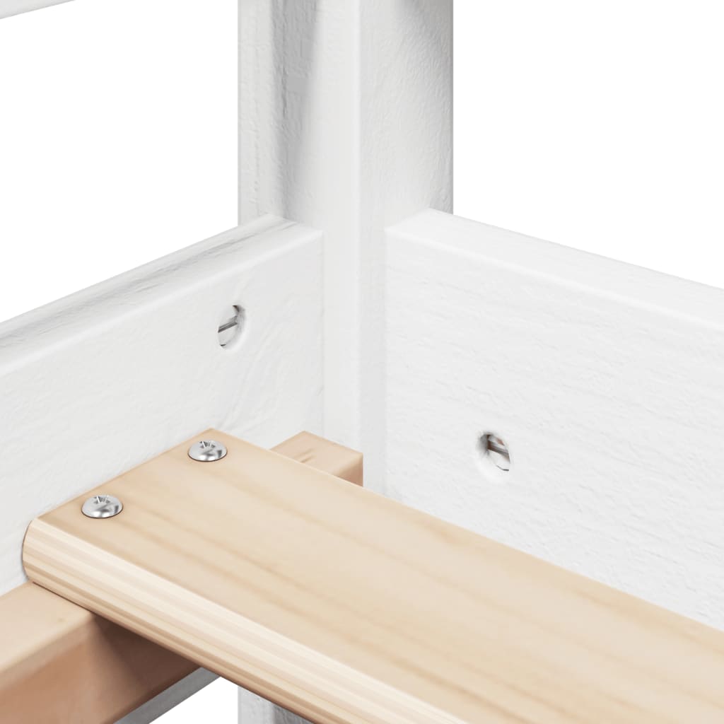 Kinderbed Met Bank En Huisje Massief Grenenhout