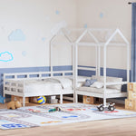 Kinderbed Met Bank En Huisje Massief Grenenhout