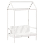 Kinderbed Met Bank En Huisje Massief Grenenhout