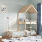 Kinderbed Met Huisje Massief Grenenhout