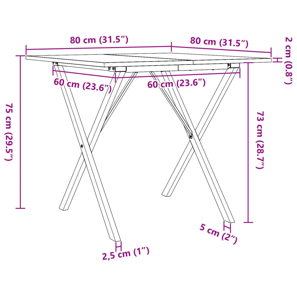 Eettafel Massief Grenenhout En Gietijzer Naturel Geïmpregneerd