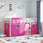Stapelbed Met Gordijnen Massief Grenenhout
