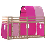 Stapelbed Met Gordijnen Grenenhout