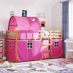 Stapelbed Met Gordijnen Grenenhout