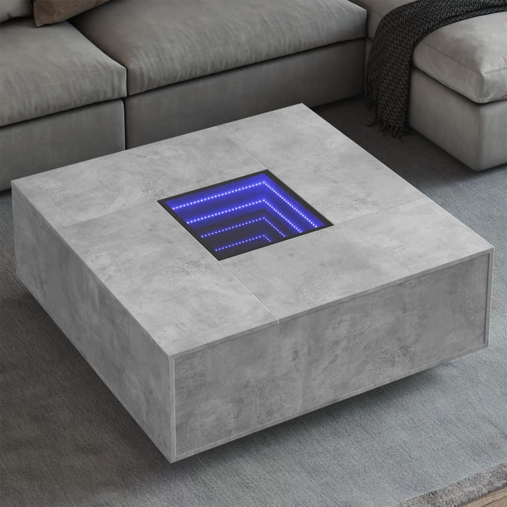 Salontafel Met Infinity Led Eiken