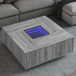 Salontafel Met Infinity Led Eiken