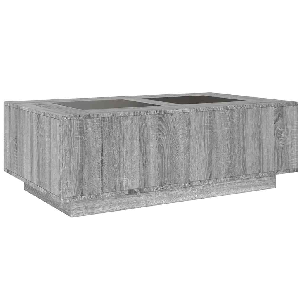 Salontafel Met Infinity Led Eiken