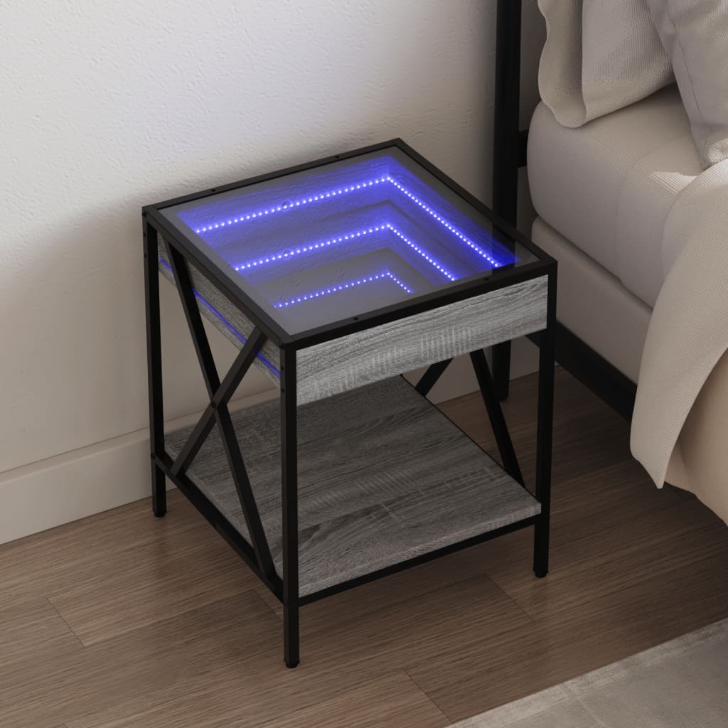 Nachtkastje Met Infinity Led 40X40X49 Cm