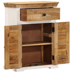 Dressoir Massief Ruw Mangohout Wit En Bruin