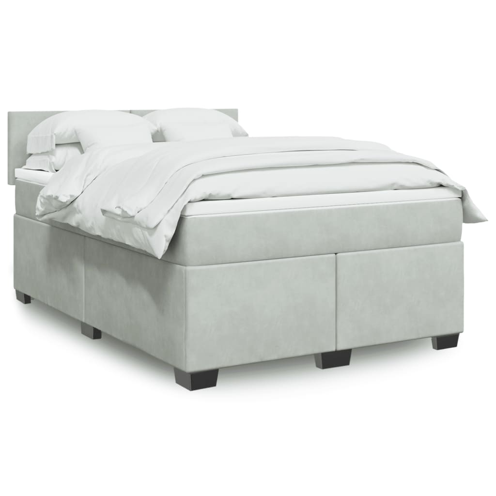 Boxspring Met Matras Fluweel
