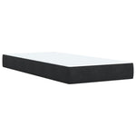 Boxspring Met Matras Fluweel Zwart 1-Persoons (Alleen Au)