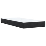 Boxspring Met Matras Fluweel Zwart 1-Persoons (Alleen Au)