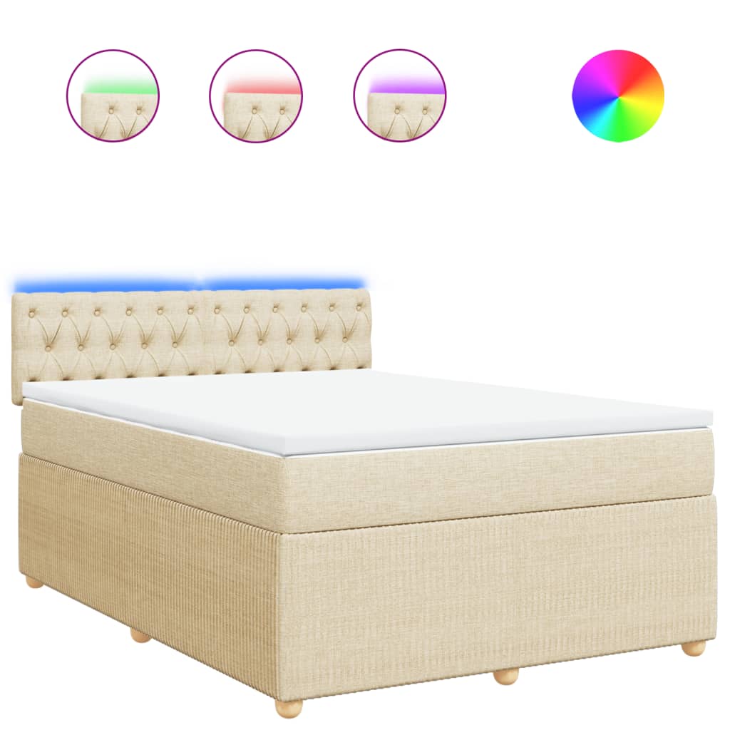 Boxspring Met Matras Stof Kleurig