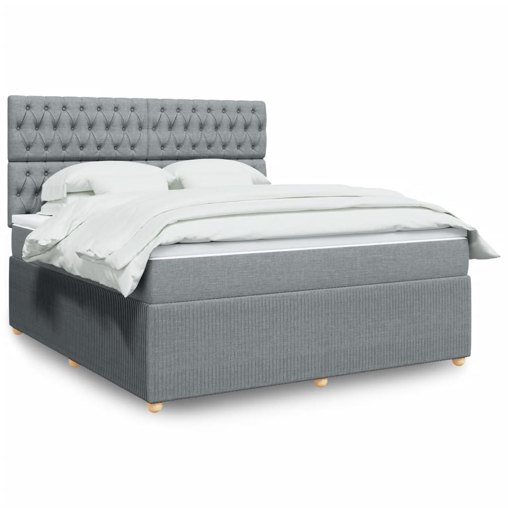 Boxspring Met Matras Stof Kleurig