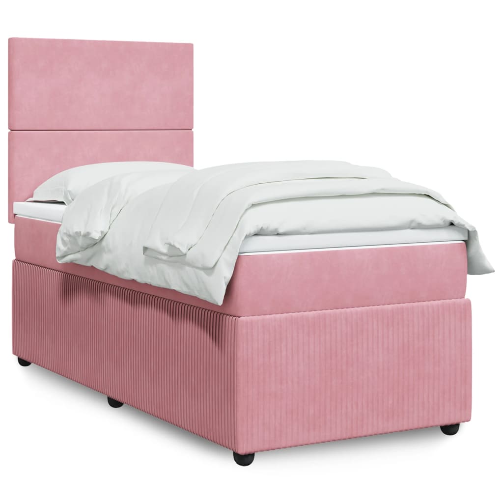 Boxspring Met Matras Fluweel