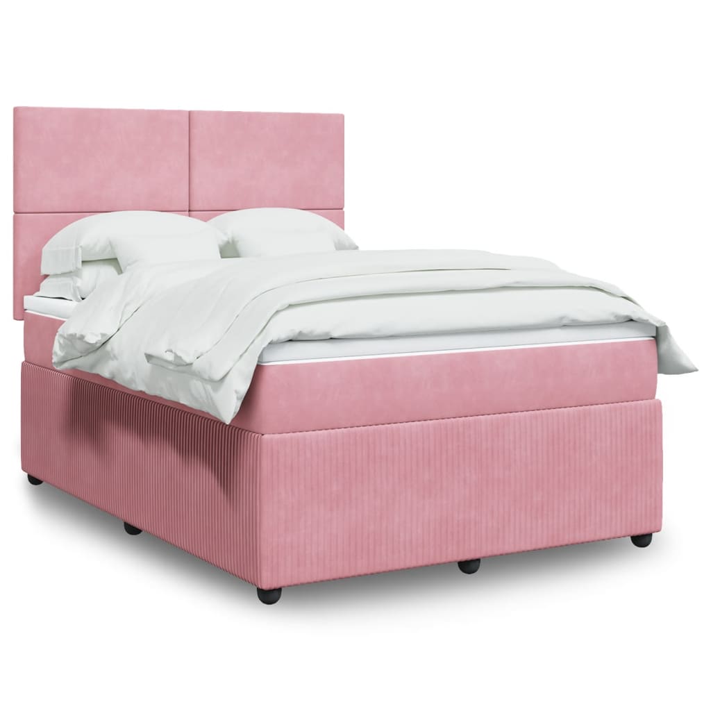 Boxspring Met Matras Fluweel