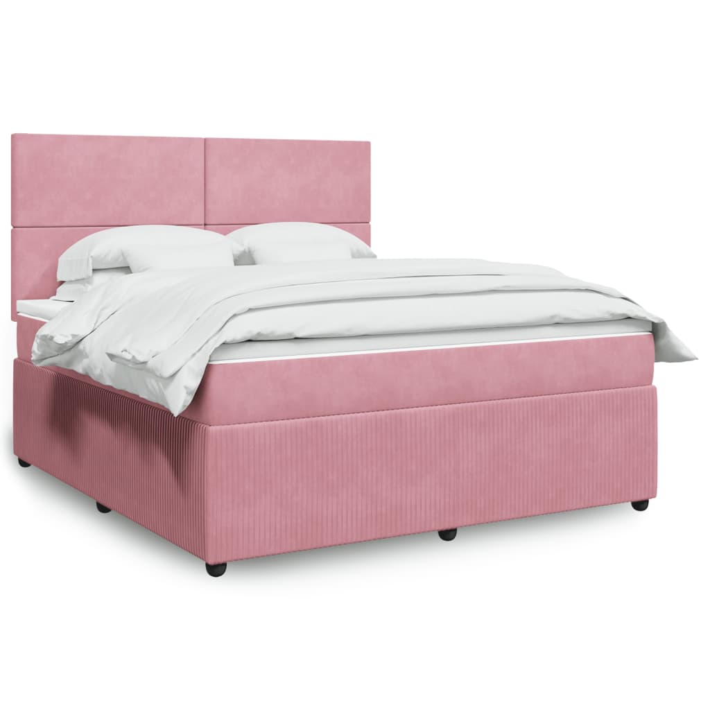 Boxspring Met Matras Fluweel