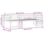 Kinderbedframe Massief Grenenhout
