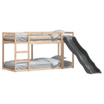 Stapelbed Met Glijbaan En Ladder Massief Grenenhout