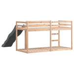 Stapelbed Met Glijbaan En Ladder Massief Grenenhout