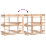 Stapelbed 3-Persoons Massief Grenenhout