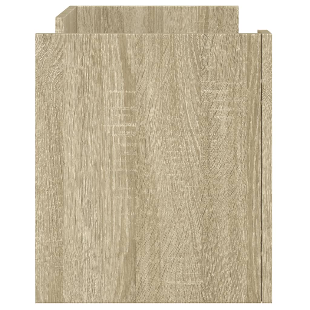 Tv-Meubel 80X35X40 Cm Bewerkt Hout Kleurig