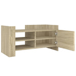 Tv-Meubel 80X35X40 Cm Bewerkt Hout Kleurig