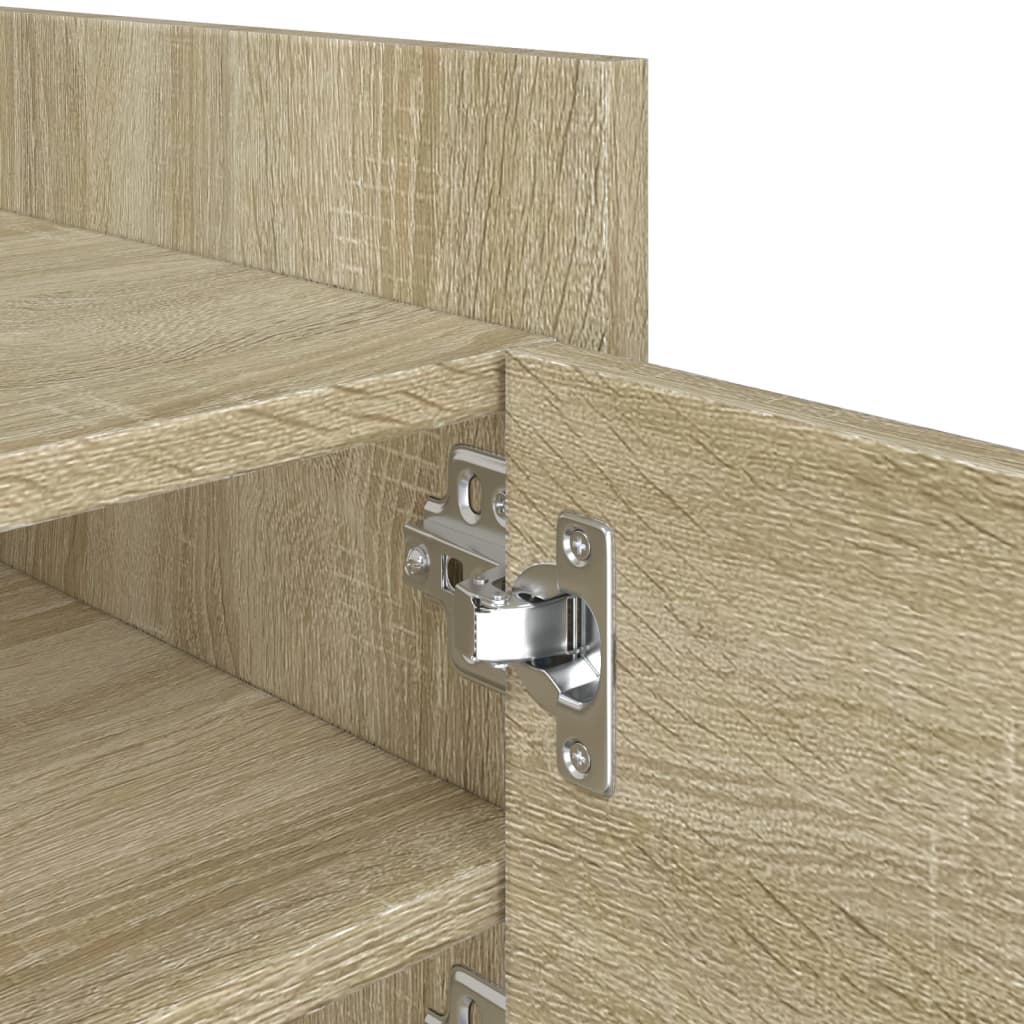 Tv-Meubel 80X35X40 Cm Bewerkt Hout Kleurig