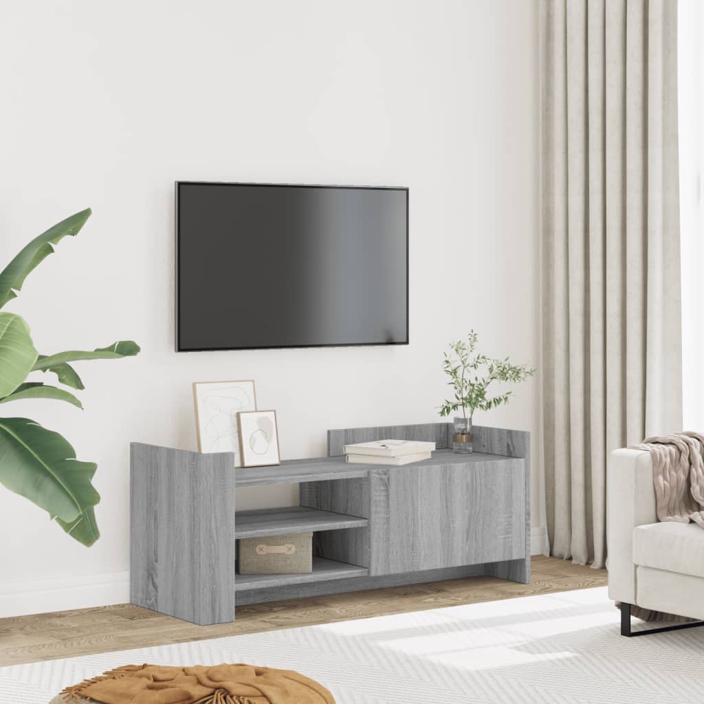Tv-Meubel 80X35X40 Cm Bewerkt Hout Kleurig