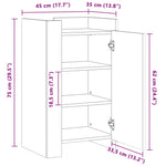 Dressoir 45X35X75 Cm Bewerkt Hout