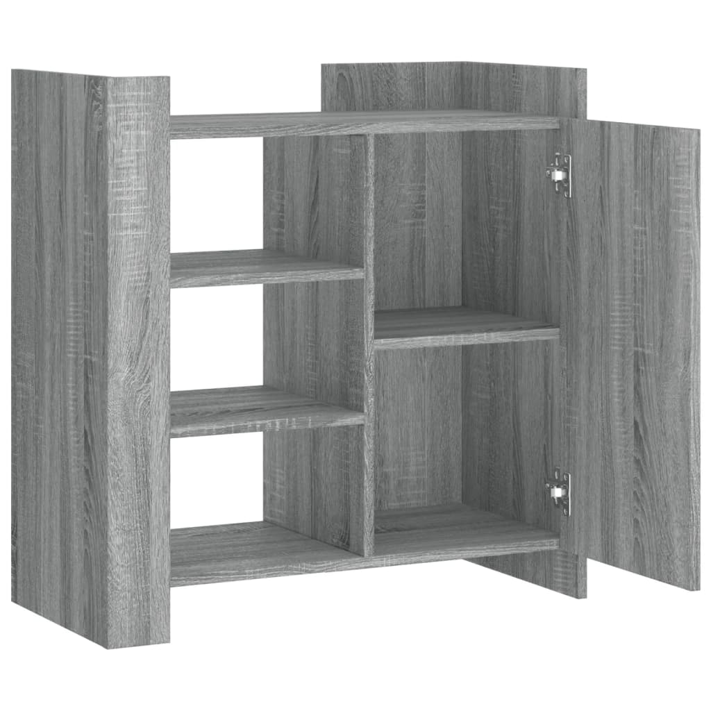 Dressoir 73,5X35X75 Cm Bewerkt Hout Eikenkleurig