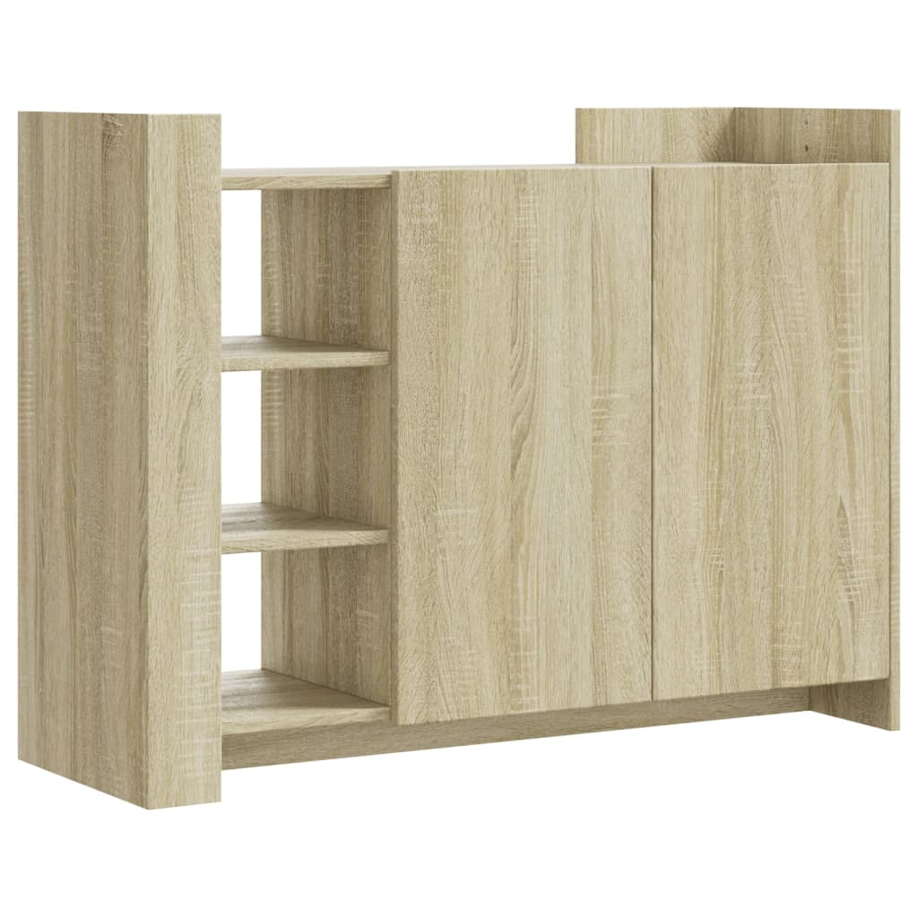 Dressoir 100X35X75 Cm Bewerkt Hout Kleurig