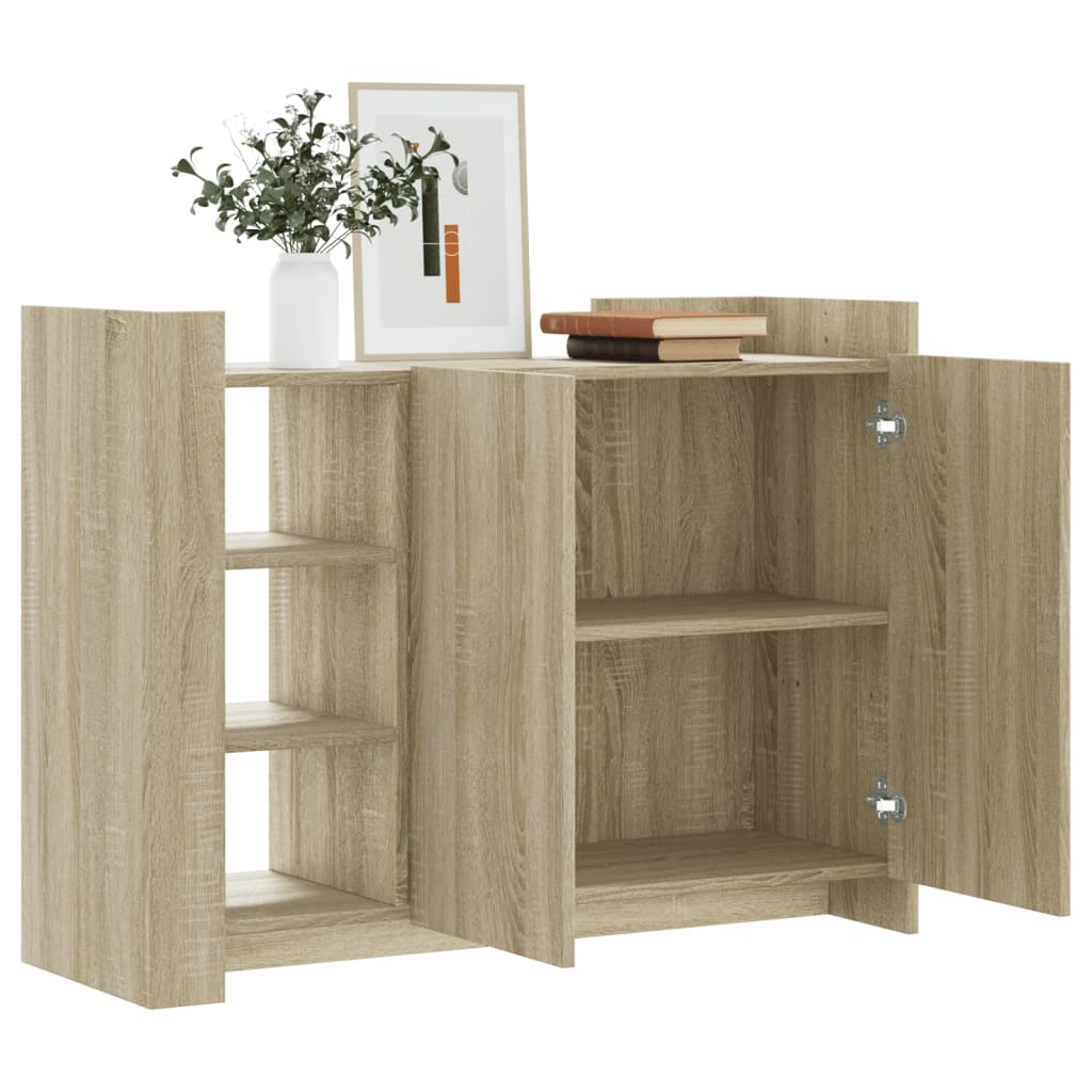 Dressoir 100X35X75 Cm Bewerkt Hout Kleurig