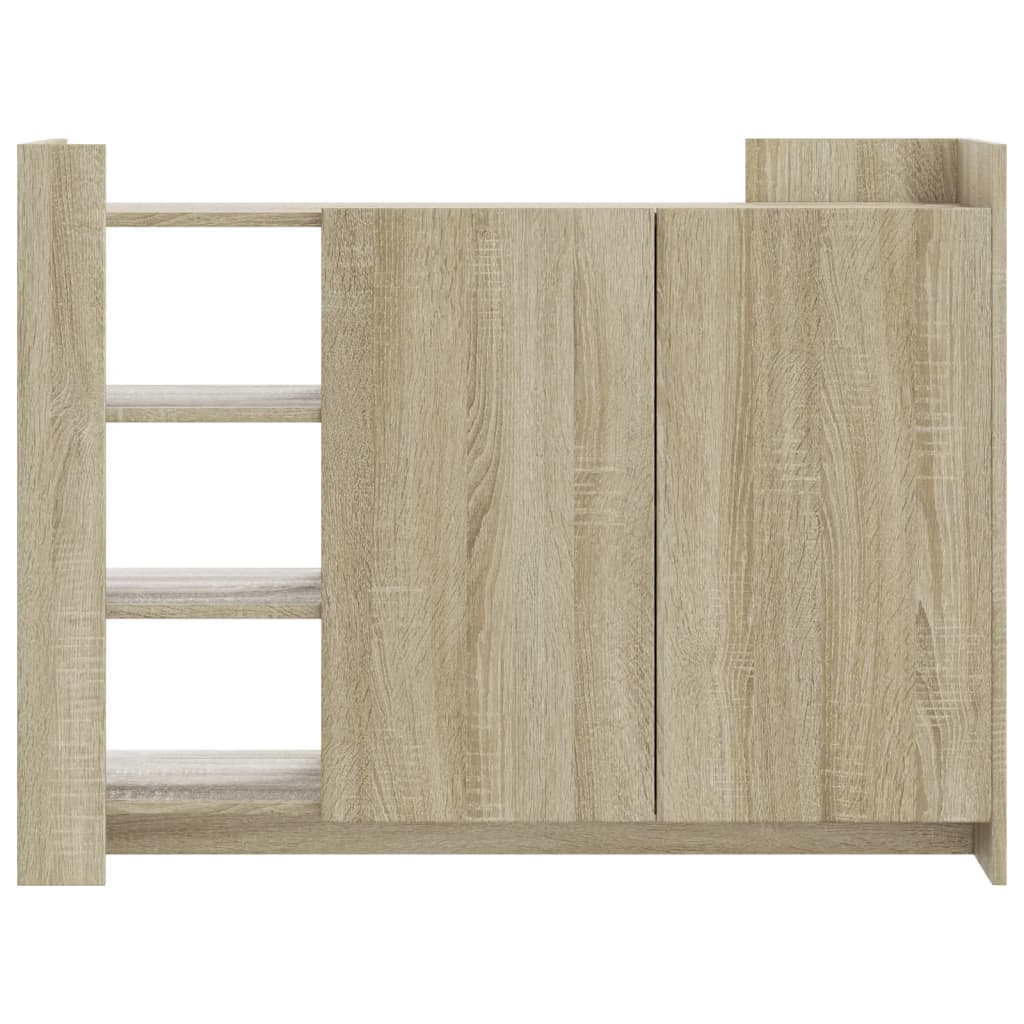 Dressoir 100X35X75 Cm Bewerkt Hout Kleurig