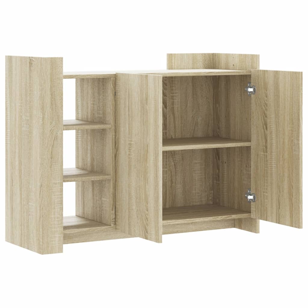 Dressoir 100X35X75 Cm Bewerkt Hout Kleurig