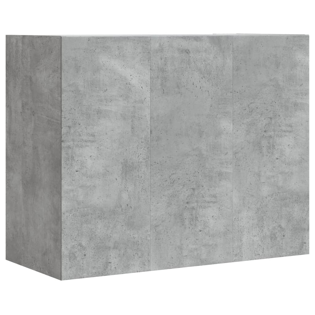 Wandkast 75X35X60 Cm Bewerkt Hout