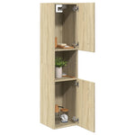 Badkamerkast 30X30X130 Cm Spaanplaat Kleurig