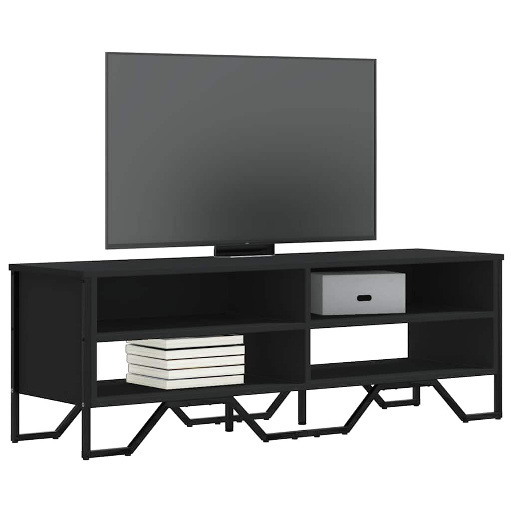 Tv-Meubel 122X34X41 Cm Bewerkt Hout Eikenkleurig