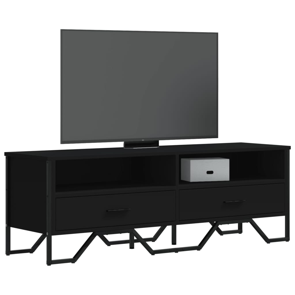 Tv-Meubel 122X34X41 Cm Bewerkt Hout