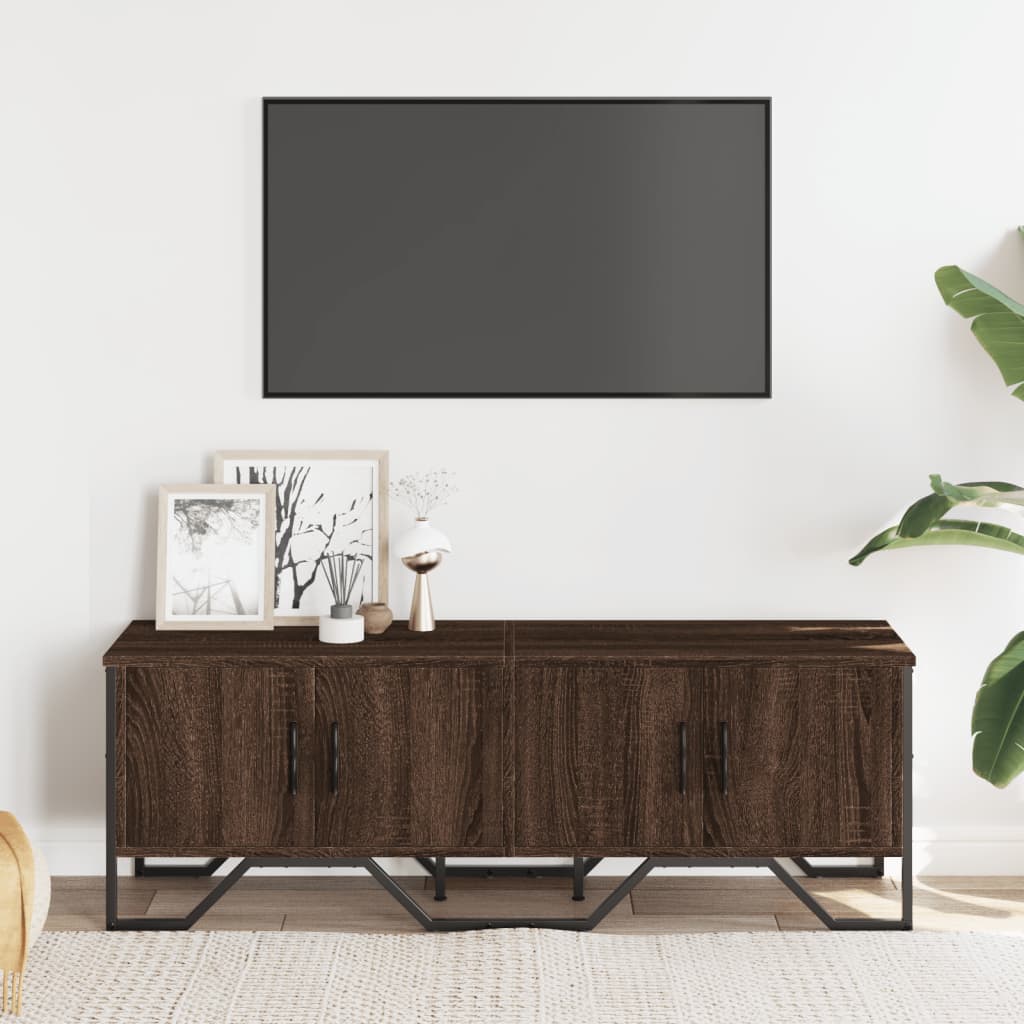 Tv-Meubel 122X34X41 Cm Bewerkt Hout Ig