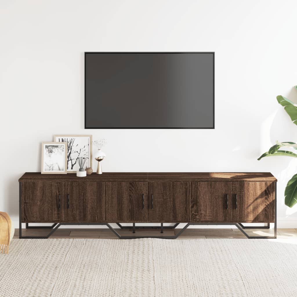 Tv-Meubel 180X34X41 Cm Bewerkt Hout Ig