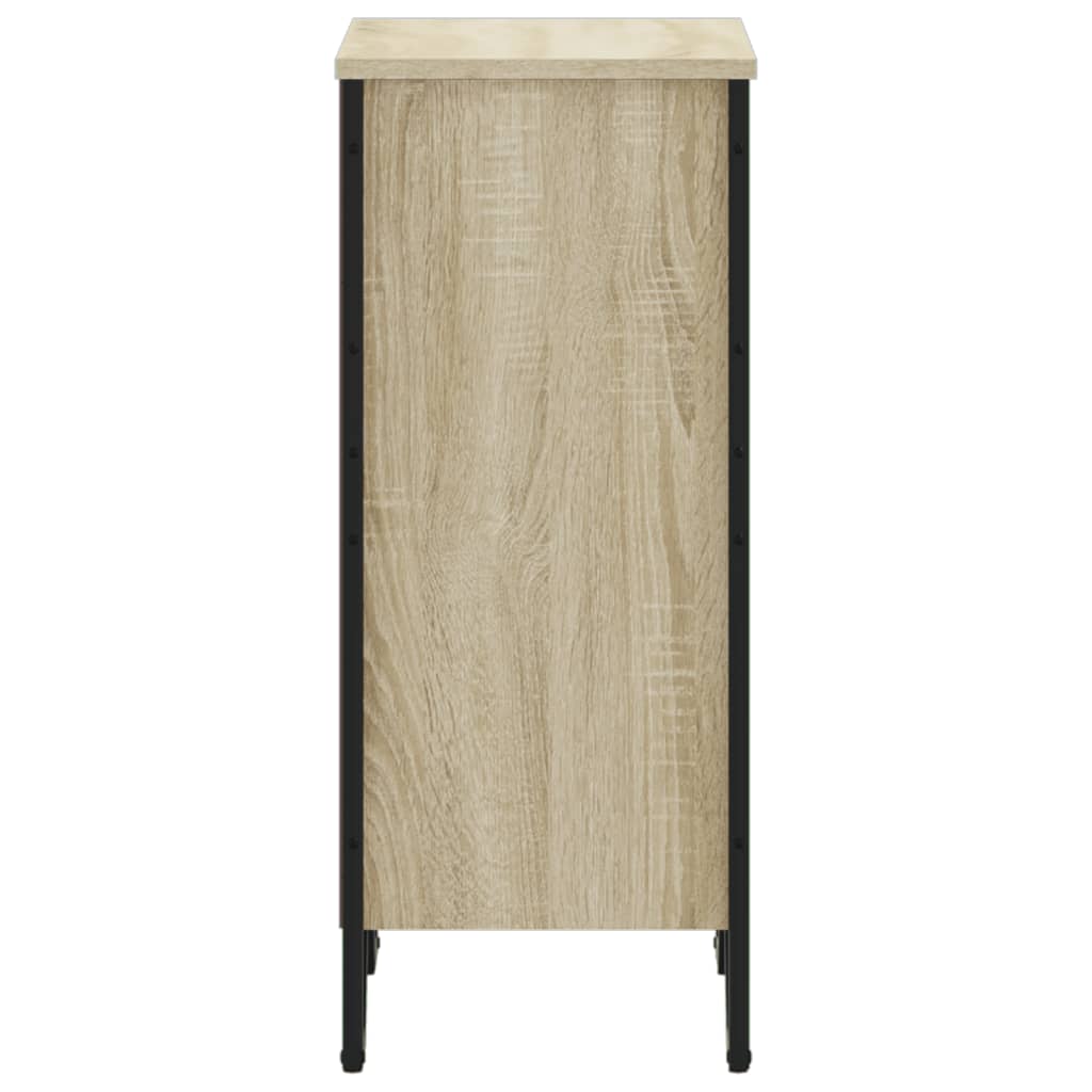 Boekenkast 50X31X74,5 Cm Bewerkt Hout Kleurig Sonoma Eiken