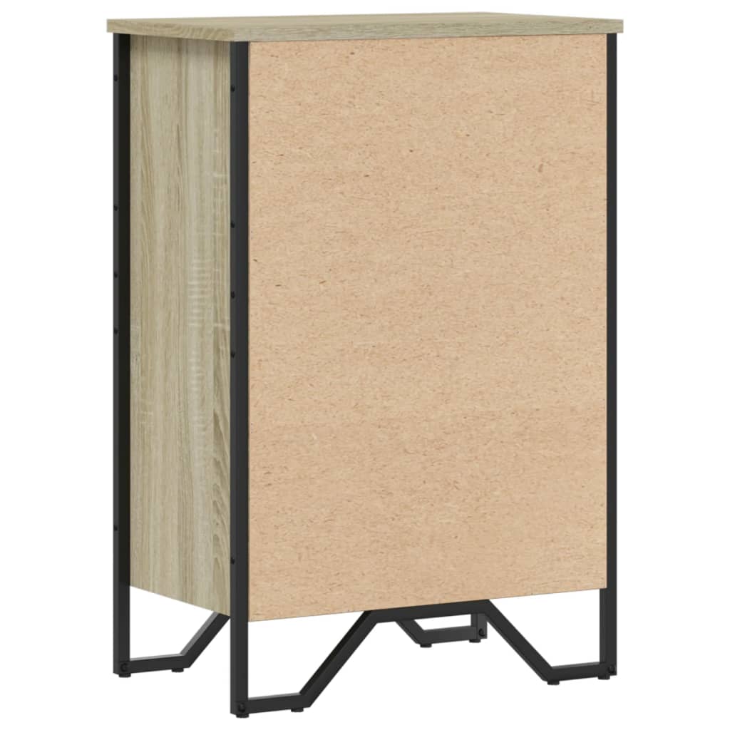 Boekenkast 50X31X74,5 Cm Bewerkt Hout Kleurig Sonoma Eiken